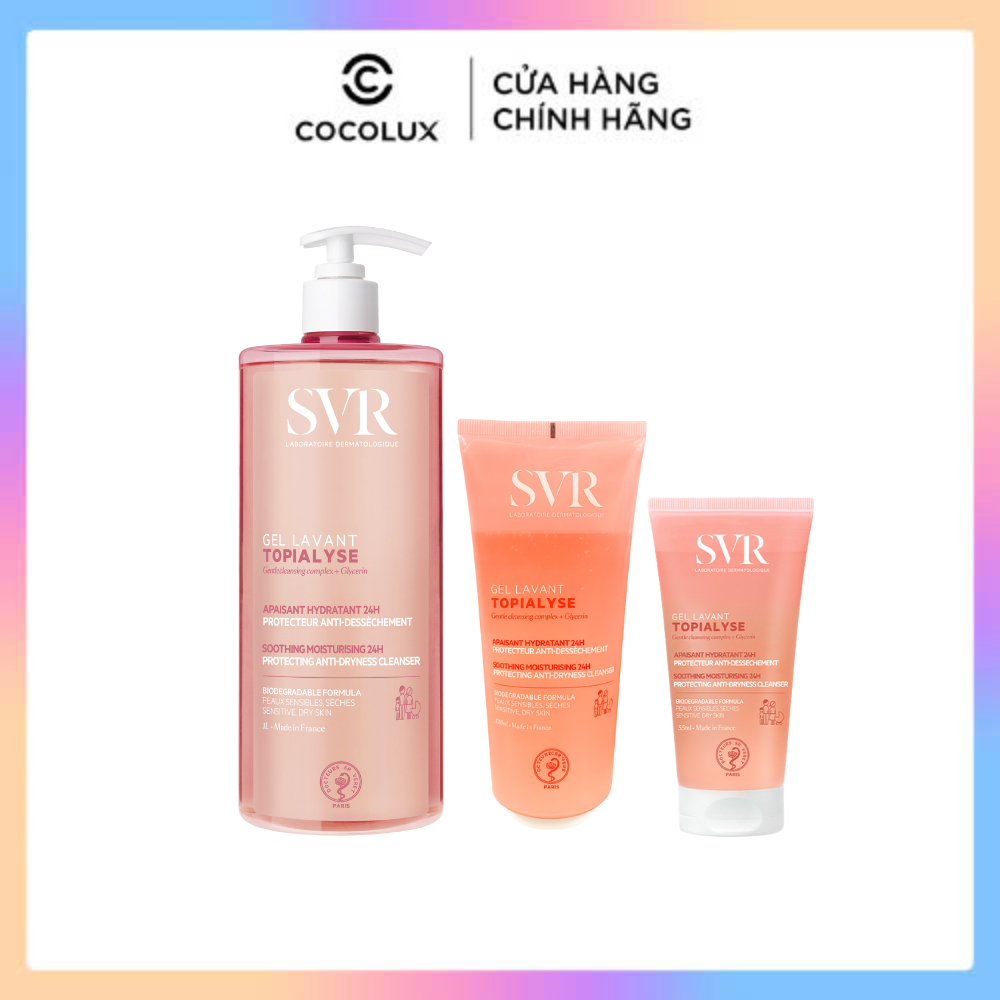 Sữa rữa mặt SVR Topialyse Gel Lavant Dành Cho Da Khô Và Nhạy Cảm 400ml