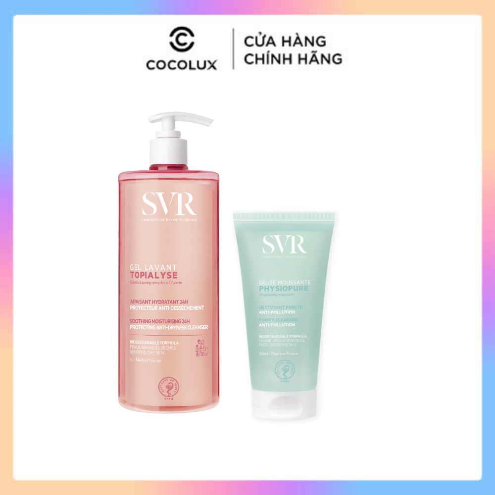 Sữa Rửa Mặt SVR Dành Cho Da Nhạy Cảm Không Chứa Xà Phòng Physiopure Gelée Moussante