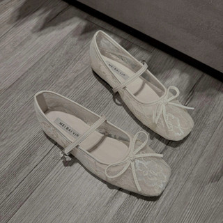 Bệt Lưới Ren Nơ Dây Gài Hàng Nhập QC Fullbox Mieo Shoes B833 B834 B835
