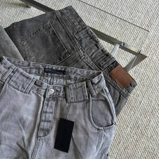 [ MIDDUA ] - RIN154 Suông baggy xám form trễ