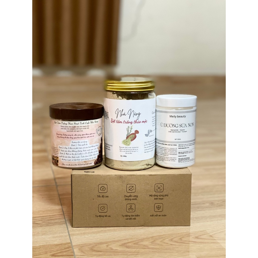 (Tặng thảo mộc khi mua Combo 3 dưỡng trắng)Bột tắm than hoạt tính cafe,Bột tắm trắng thảo mộc,Ủ dưỡng sữa non