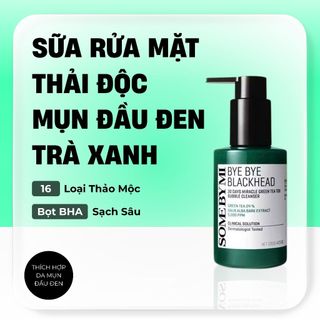 Sữa rửa mặt thải độc trà xanh Some By Mi – Làm sạch, thải độc da, hỗ trợ giảm mụn 120ml