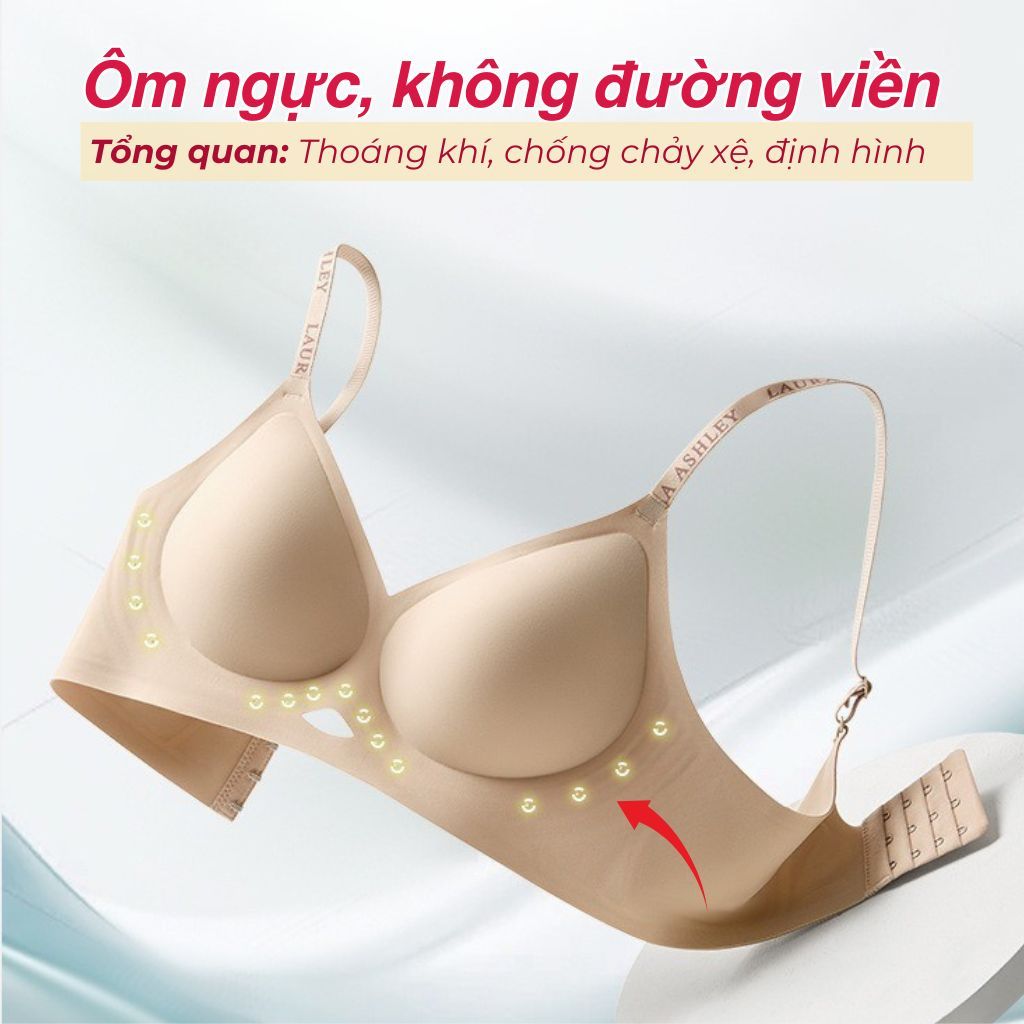 Áo ngực nữ cao cấp su đúc mềm mịn co giãn linh hoạt đệm vừa 3D nâng đỡ định hình form V1 LANIXA A960