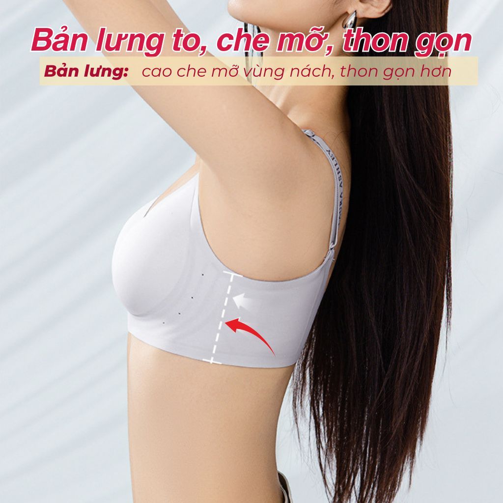 Áo ngực nữ cao cấp su đúc mềm mịn co giãn linh hoạt đệm vừa 3D nâng đỡ định hình form V1 LANIXA A960