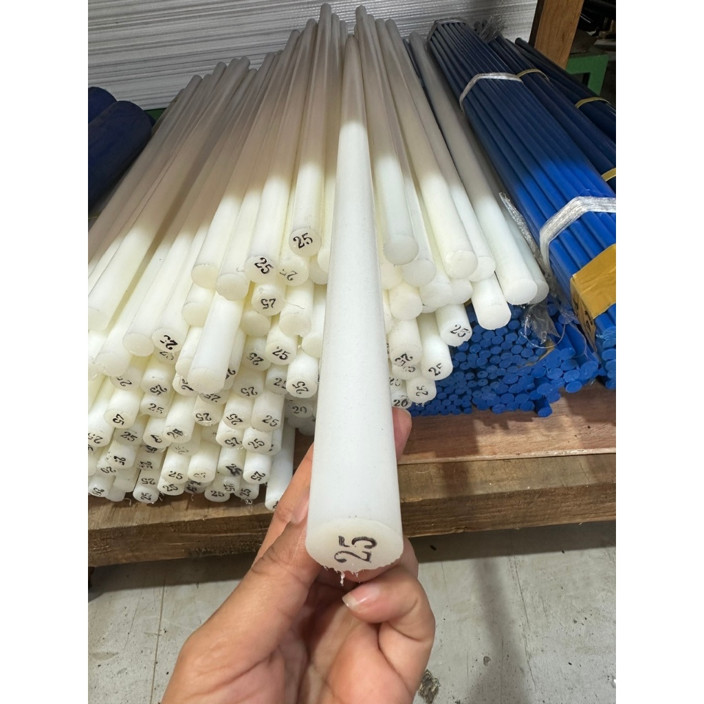 Thanh nhựa PA6 màu trắng, phi 25*1020mm | Shopee Việt Nam
