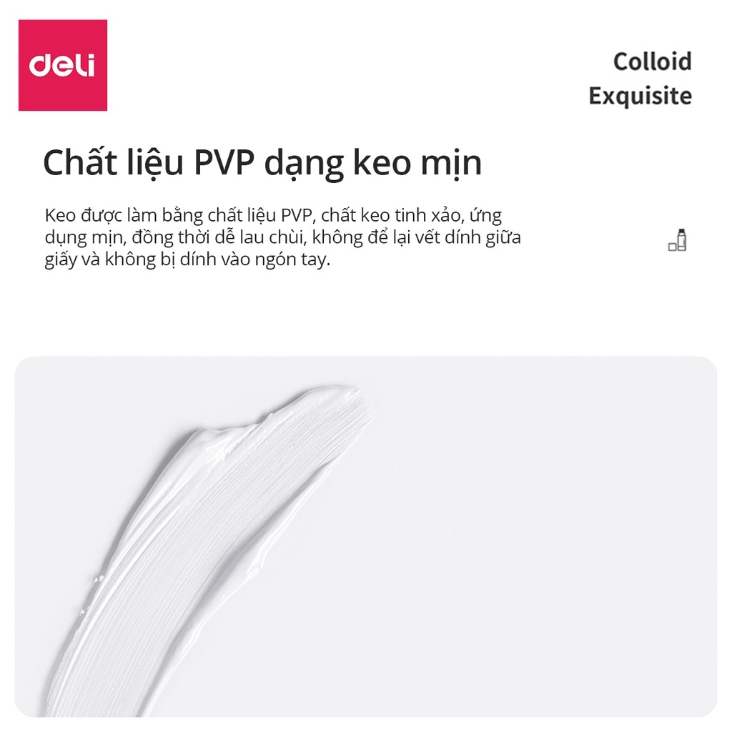 Hồ Dán Khô Deli Hình Tam Giác Siêu Dính, Dạng Thỏi Keo Rắn Màu Pastel Dễ Thương