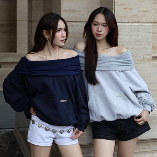 ÁO HOODIE PHỐI NÓN LEN TRÙM ĐẦU THIẾT KẾ TRỄ VAI - CHẤT VẢI CHÂN CUA THOÁNG MÁT KIỂU DÁNG FORM RỘNG CÁ TÍNH UNISEX | SSS
