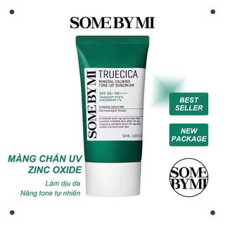 Kem chống nắng nâng tone Some By Mi Truecica Mineral Calming SPF50+ – Làm sáng da, dịu nhẹ 50ml
