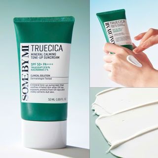 Kem chống nắng nâng tone Some By Mi Truecica Mineral Calming SPF50+ – Làm sáng da, dịu nhẹ 50ml