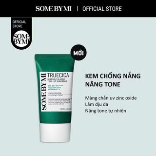 Kem chống nắng nâng tone Some By Mi Truecica Mineral Calming SPF50+ – Làm sáng da, dịu nhẹ 50ml