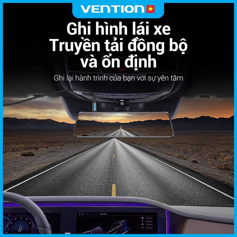 Cáp Sạc Và Truyền Dữ Liệu USB 2.0 to Mini-B Vention 15W, Truyền Tải 480Mbps Cho Máy Ảnh MP3 MP4