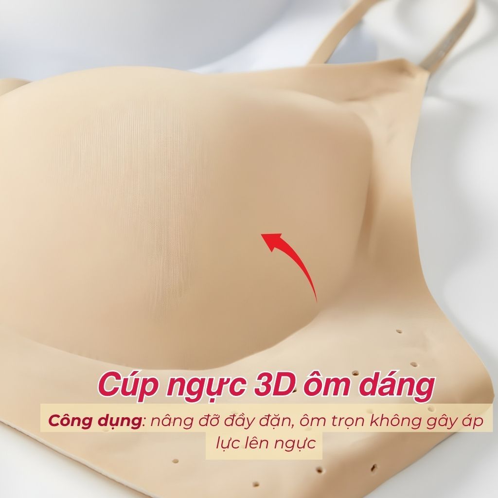 [Hàng loại 1] Áo ngực cao cấp su nữ vân sọc đệm mút mỏng nhẹ 3D nâng đỡ ngực tự nhiên LANIXA A925
