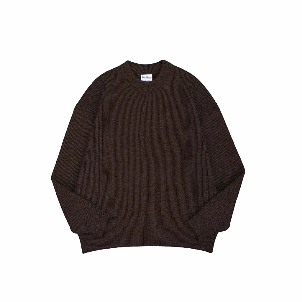 Áo len dài tay nam nữ unisex form rộng chất len lông thỏ ấm áp mềm mịn thu đông Halley N39