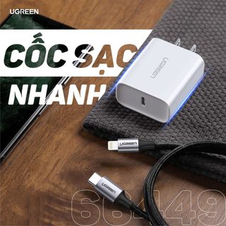 Củ sạc nhanh 20W Ugreen CD137 | Sạc nhanh PD QC4.0 QC3.0 qua cổng USB-C | Bảo hành 18 tháng 1 đổi 1 50698 50799