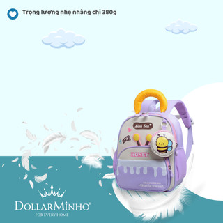 Balo Thêu Tên Cho Bé Mẫu Giáo,Thiết Kế Ong Dễ Thương, Chống Thấm, Nhẹ Vai, Đi Học Đi Chơi