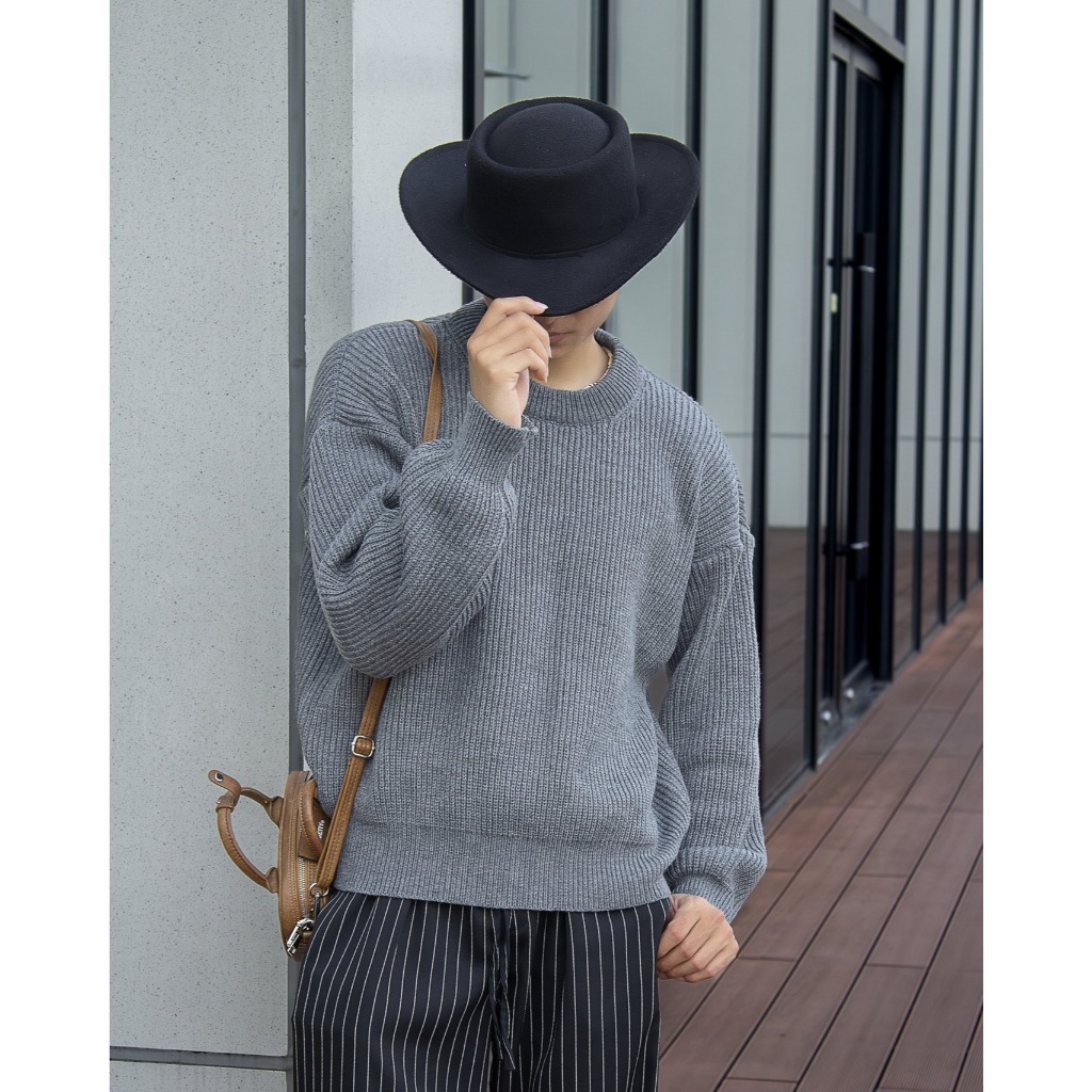 Áo len dài tay nam nữ unisex form rộng chất len lông thỏ ấm áp mềm mịn thu đông Halley N39