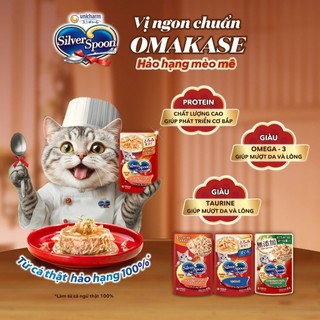 [V] Combo 01: Dinh dưỡng cho mèo khỏe mạnh Silver Spoon (Hạt, Súp thưởng thanh, Súp thìa, Thức ăn ướt)