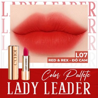 [Đỏ Cam] Son sáp lì C'Choi Lady Leader Red&Rex Mịn Mượt Nhẹ Môi An Toàn Cho Phụ Nữ Có Thai L07