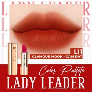 Son sáp lì C'CHOI Lady Leader Mịn Mượt Nhẹ Môi An Toàn Cho Phụ Nữ Có Thai L11- Cam Đất
