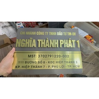 Bảng biển công ty, bảng số nhà, bảng hộ kinh doanh chất liệu alu nhôm cao cấp bền đẹp sang trọng nhiều kích thước