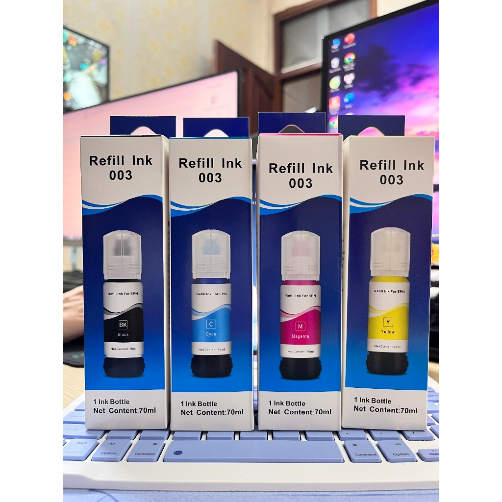 Mực In Epson 003Y (Vàng – Yellow) Refill Ink Chính Hãng