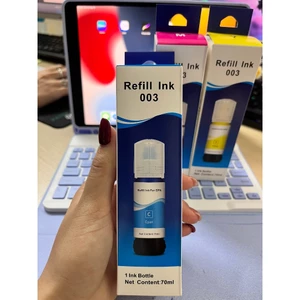 Mực In UNI Ink 003 Màu Xanh C Cho Epson L1110 L3110 L3150 L3210 L3250 L1210 L121 Sắc Nét Có VAT Mới 100%
