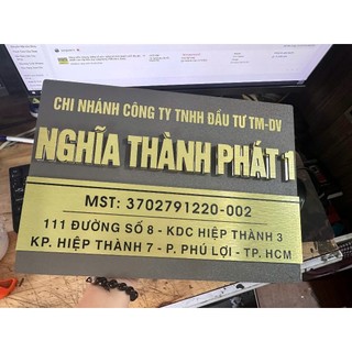 Bảng biển công ty, bảng số nhà, bảng hộ kinh doanh chất liệu alu nhôm cao cấp bền đẹp sang trọng nhiều kích thước