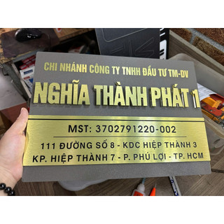 Bảng biển công ty, bảng số nhà, bảng hộ kinh doanh chất liệu alu nhôm cao cấp bền đẹp sang trọng nhiều kích thước