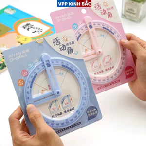 Thước Kẻ Xoay 360° Thông Minh – Vẽ Hình, Đo Góc Chính Xác, Dụng Cụ Học Sinh Cần Thiết