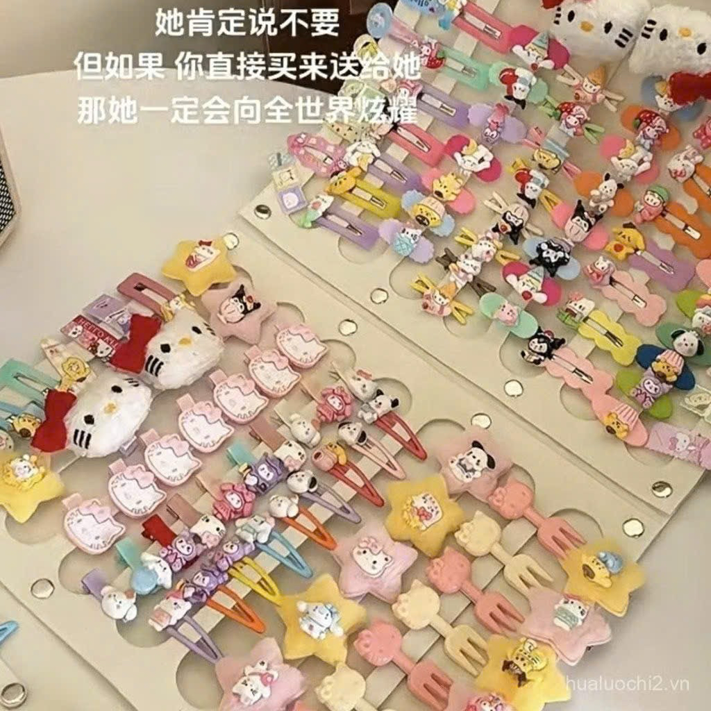 Set 20 kẹp tóc mix charm xinh xắn