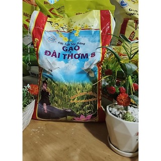 (10Kg  GẠO ĐÀI 8 THƠM DẺO mùi thơm tự nhiên gạo nguyên chất không pha trộn giàu dinh dưỡng