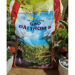 (10Kg  GẠO ĐÀI 8 THƠM DẺO mùi thơm tự nhiên gạo nguyên chất không pha trộn giàu dinh dưỡng