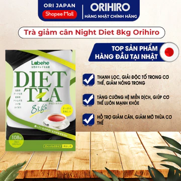 Trà giảm cân Orihiro Diet tea 8kg hỗ trợ kiểm soát cân nặng an toàn hộp 36 gói