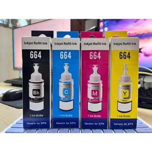 Bộ Mực In Epson T664 Chính Hãng (Refill Ink) – Đen, Xanh, Đỏ, Vàng