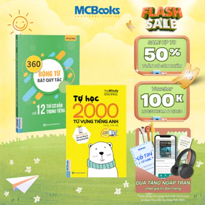 Sách - Combo 2000 từ Tiếng Anh + 360 Động Từ Bất Quy Tắc Và 12 Thì Tiếng Anh Cơ Bản - MCBooks Chính Hãng