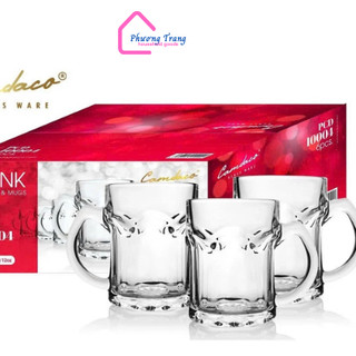 Bộ 6 Ly Cốc Thủy Tinh 332 Uống Bia Có Quai 355ML PCD10004 - Phương Trang