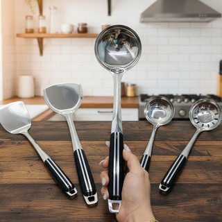 Xẻng lật chiên xào đồ ăn loại lớn - Vá múc thức ăn inox tiện lợi - Sạn, vá ngựa  - Phương Trang
