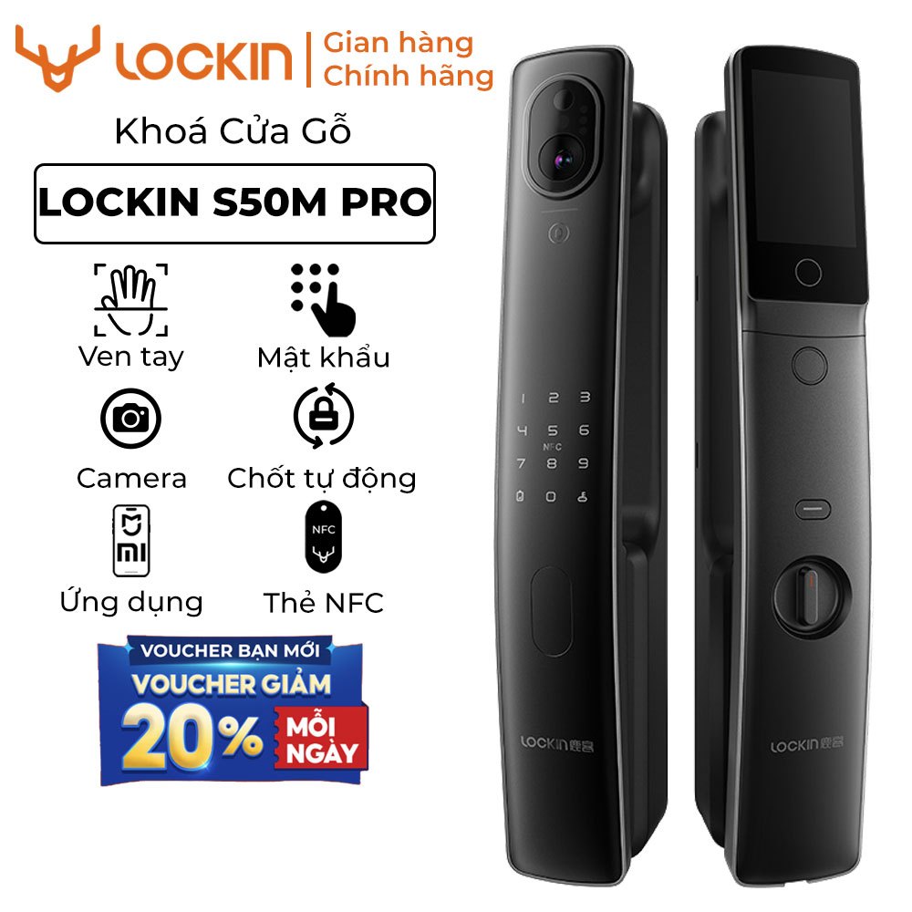 Khóa Lockin S50M Pro quét tĩnh mạch ngón tay - Nhiều cách mở khóa, Tích ...