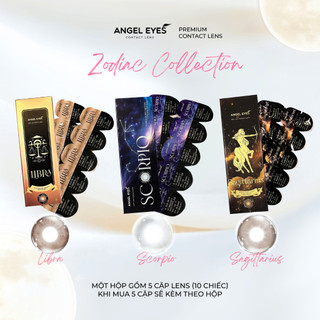 Kính áp tròng 1 ngày màu nâu tự nhiên SAGITTARIUS Dia 14.5mm - Độ cận 0-10 nhãn hiệu Angel Eyes