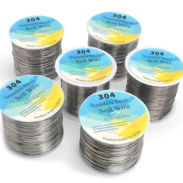 Dây thép buộc inox 304 dây 0.5mm cuộn dài 100m-Dây inox mềm