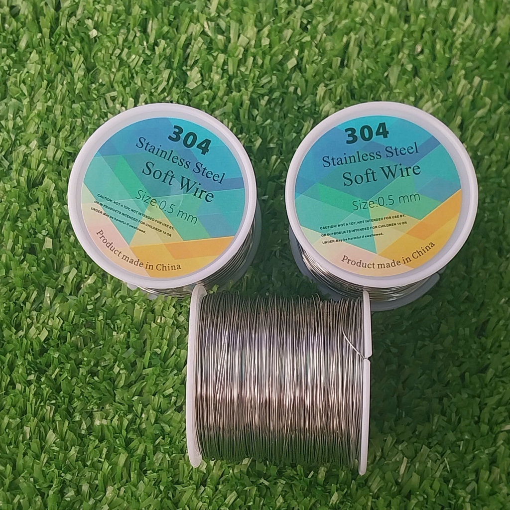 Dây thép buộc inox 304 dây 0.5mm cuộn dài 100m-Dây inox mềm