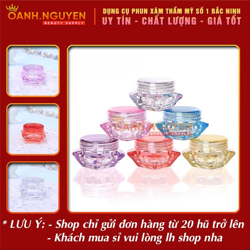 Combo 10 Hũ Chiết 3g, 5g (Loại Đẹp)/ Chiết Kem, Dưỡng, Mỹ Phẩm, Serum + Tặng Thìa Chiết Kem