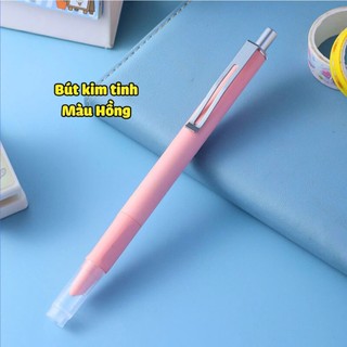 Bút Máy Bấm KT08 - Mỗi bút kèm 1 ống mực không xóa + pistong hút mực lọ, nét bút 0.38mm viết êm trơn, dùng cho học sinh