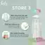 Bộ 2 bình trữ sữa thuỷ tinh Fatz Baby Store 3 180ml An toàn Tiện lợi FB0151CM FB0150CM