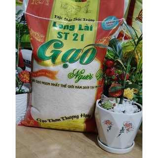 GẠO sạch ST21 Gạo Sóc Trăng -  Thơm dẻo nhiều vitamin - gạo sạch_nguyên hạt_ không pha trộn