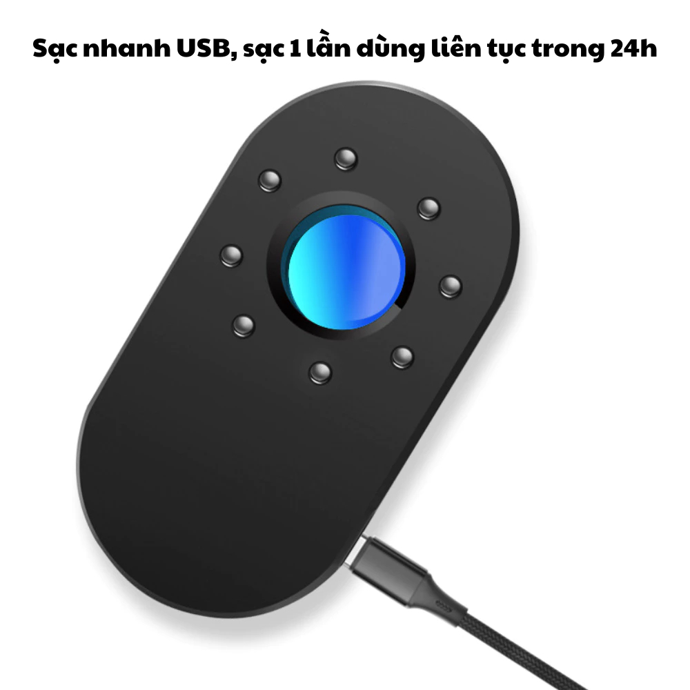 Máy Dò Tìm Camera Đa Năng Phát Hiện Camera Ẩn Nhanh Chóng, Bằng Tia Hồng Ngoại, BH 24 Tháng