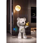Gấu hồng Bigsize kết nối loa bluetooh, cầm đèn đổi màu - Bearbrick gấu lớn nổi tiếng sáng tạo trang trí phòng khách — ảnh 2