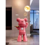 Gấu hồng Bigsize kết nối loa bluetooh, cầm đèn đổi màu - Bearbrick gấu lớn nổi tiếng sáng tạo trang trí phòng khách — ảnh 4
