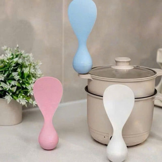 Muôi Xới Cốm Lật Đật Thông Minh -Vá Xới Cơm Chống Dính, Chịu , Không Đổ Trên Mọi Bề Mặt - Dễ Vệ Sinh, Hạt Vân 3D