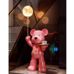 Gấu hồng Bigsize kết nối loa bluetooh, cầm đèn đổi màu - Bearbrick gấu lớn nổi tiếng sáng tạo trang trí phòng khách — ảnh 1